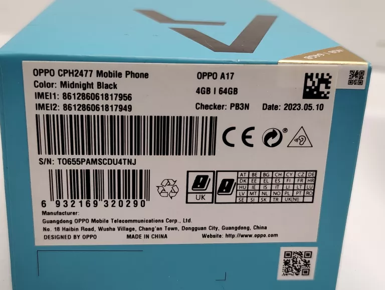 telefon-oppo-a17-ean-gtin-6932169320290