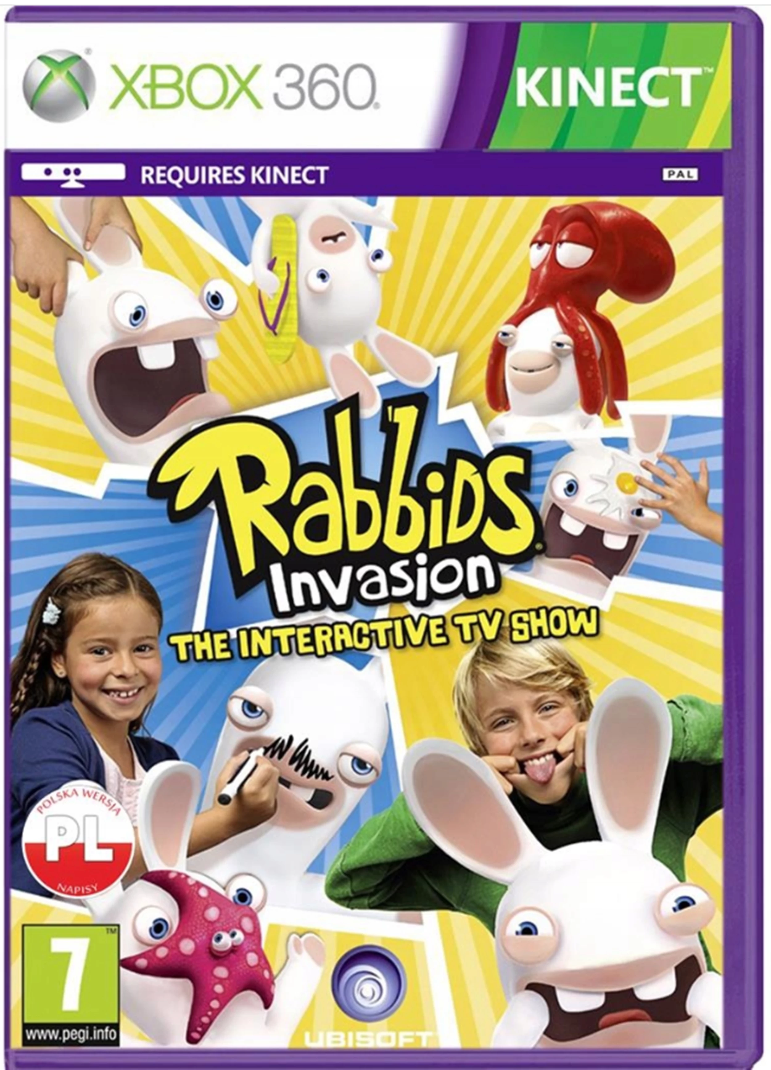 RABBIDS INVASION XBOX 360 KINECT 3307215808290 | Gry na konsole ...