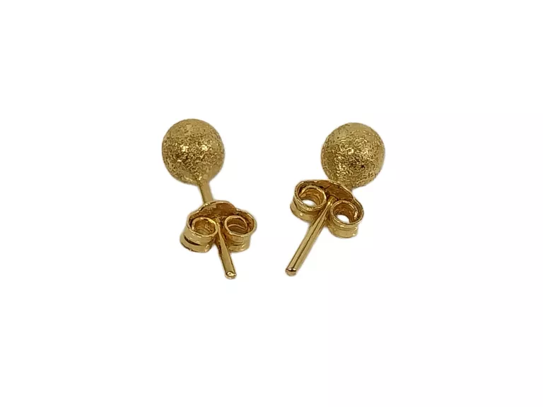 zlote-kolczyki-kulki-585-091g-sztyft-stan-11323-2