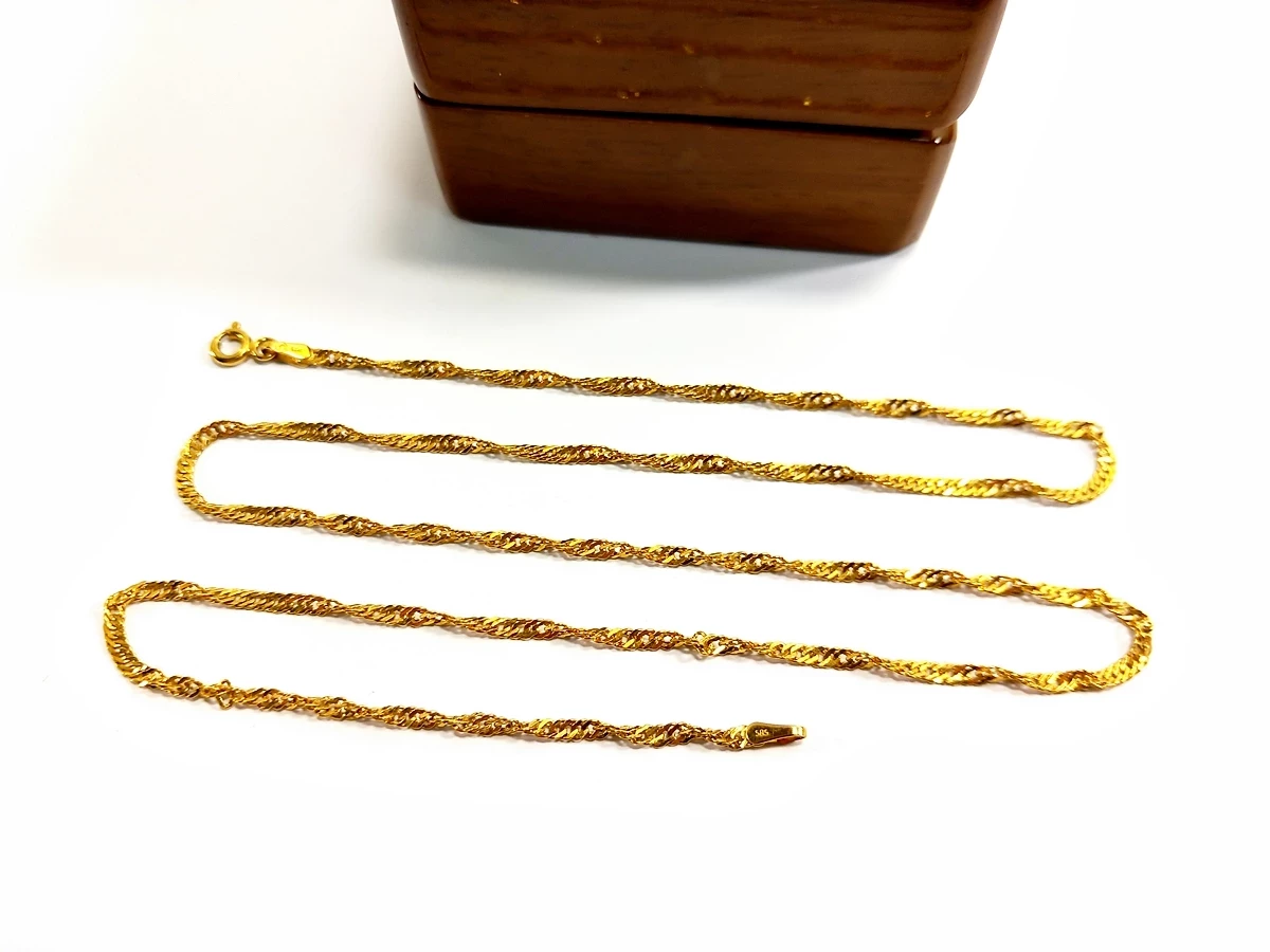 sliczny-falowany-zloty-lancuszek-pr585-dl50cm-stan-11323-253806