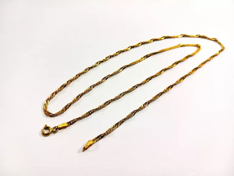 sliczny-falowany-zloty-lancuszek-pr585-dl50cm-polska-319-szczytno