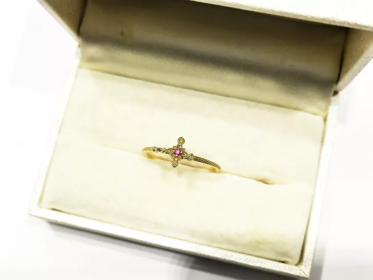 delikatny-zloty-pierscionek-z-rozowa-cyrkonia-120g-585-rozmiarsrednica-wew-mm-372-16