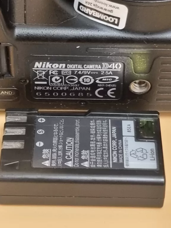 aparat-nikon-d40obiektyw-kod-producenta-d40