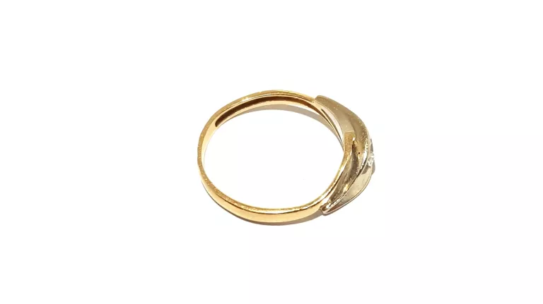 wyrob-jubilerski-uzywany-zloty-pierscionek-listek-pr585-r11-154g-rozmiarsrednica-wew-mm-372-11