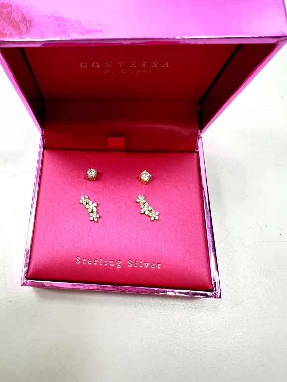 sliczne-kolczyki-srebro-pozlacane-z-cyrkoniami-2-pary-pudelko-rodzaj-2205-2