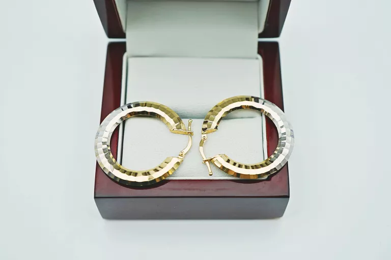 zlote-kolczyki-karbowane-kola-585299gzatrzask-rodzaj-zapiecia-2207-5