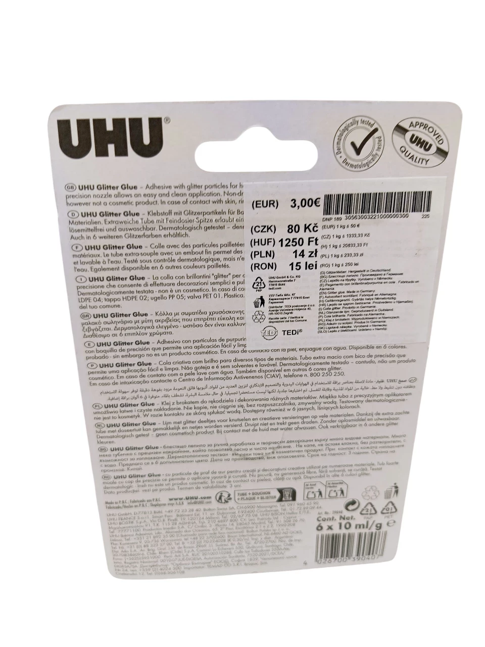 klej-z-brokatem-do-dekorwania-uhu-6szt-po-10ml-ean-gtin-4026700390407