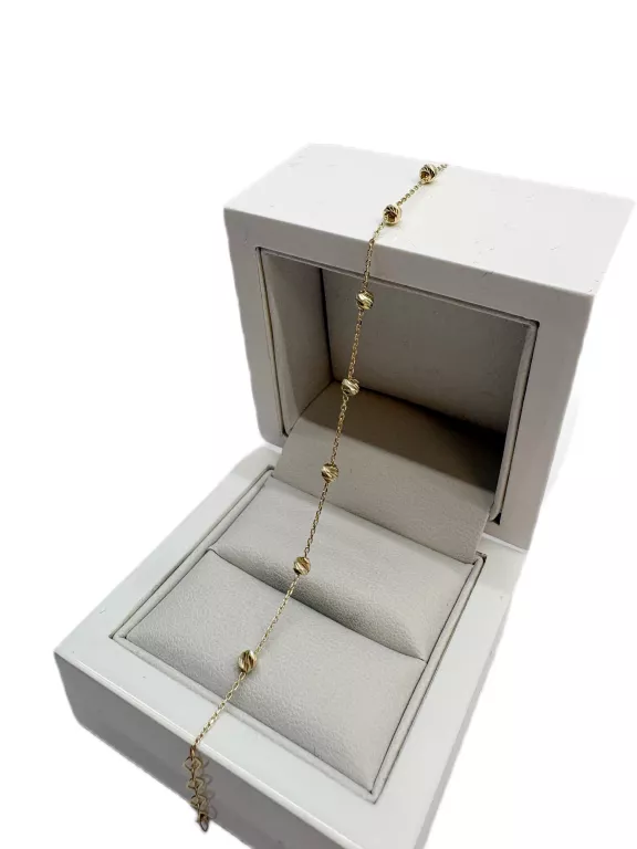 zlota-bransoletka-z-kuleczkami-pr-585-w-106-gr-radosna-38-wroclaw