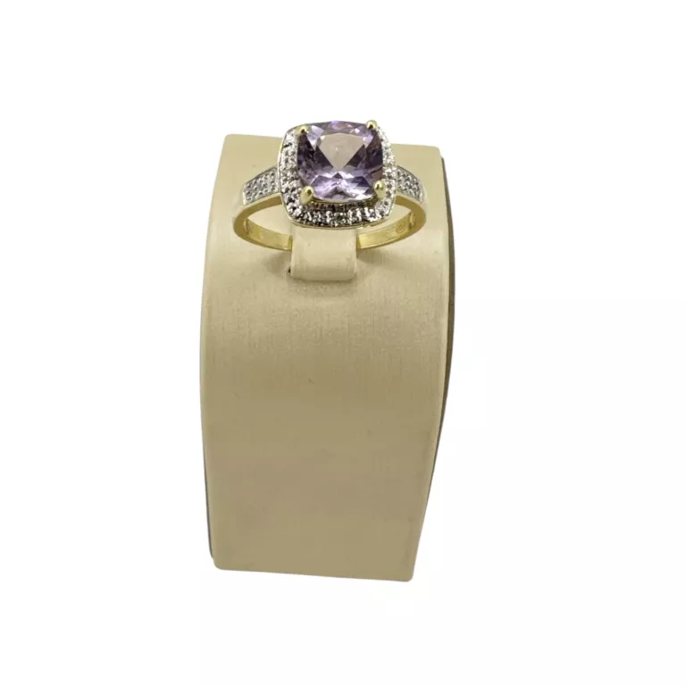 piekny-zloty-pierscionek-ametyst-brylanty-pr750-427g-r20-stan-11323-2