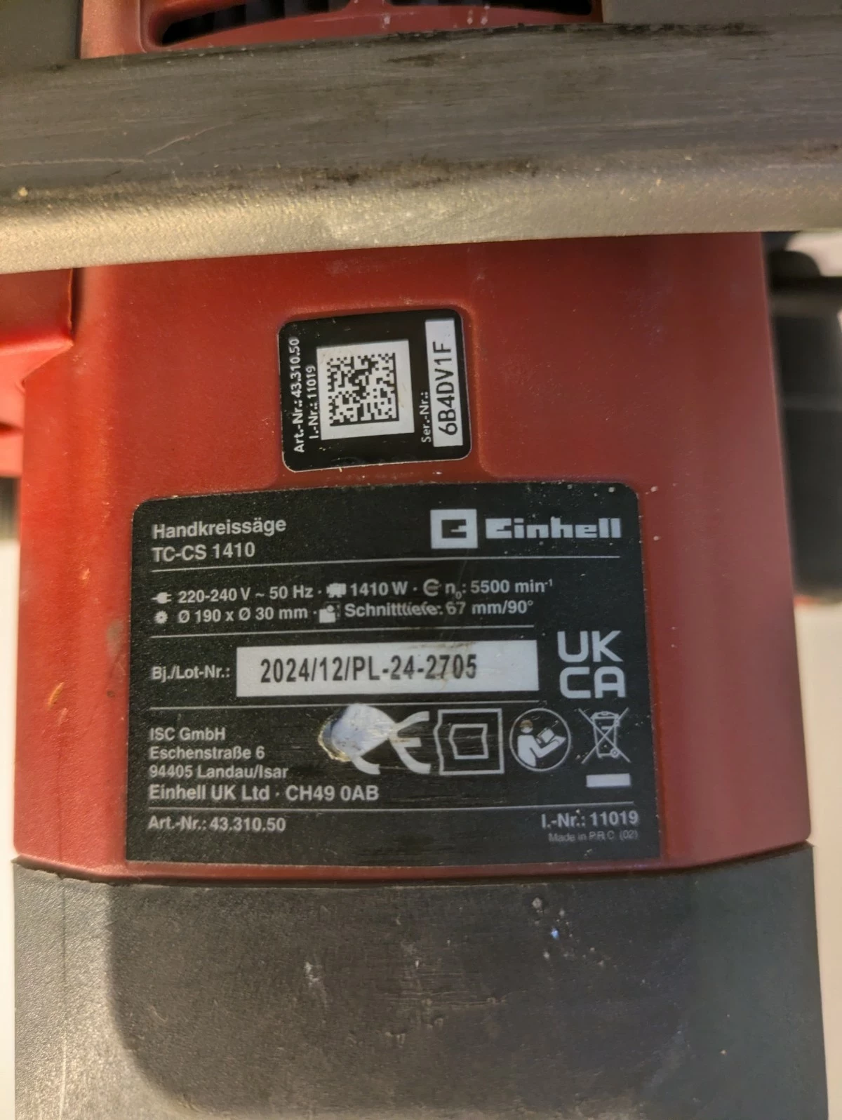 pilarka-tarczowa-elektryczna-einhell-tc-cs-1410-pud-kod-producenta-4331050