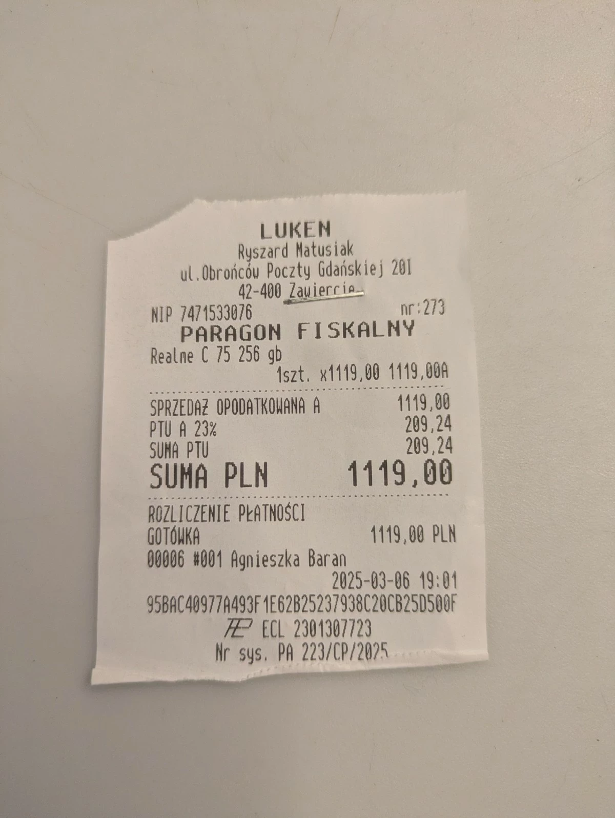 telefon-realme-c75-gwar-6032027-ean-gtin-6941764450042