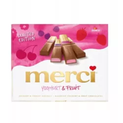 CZEKOLADKI MERCI JOGURTOWO OWOCOWE 250G 10/2026