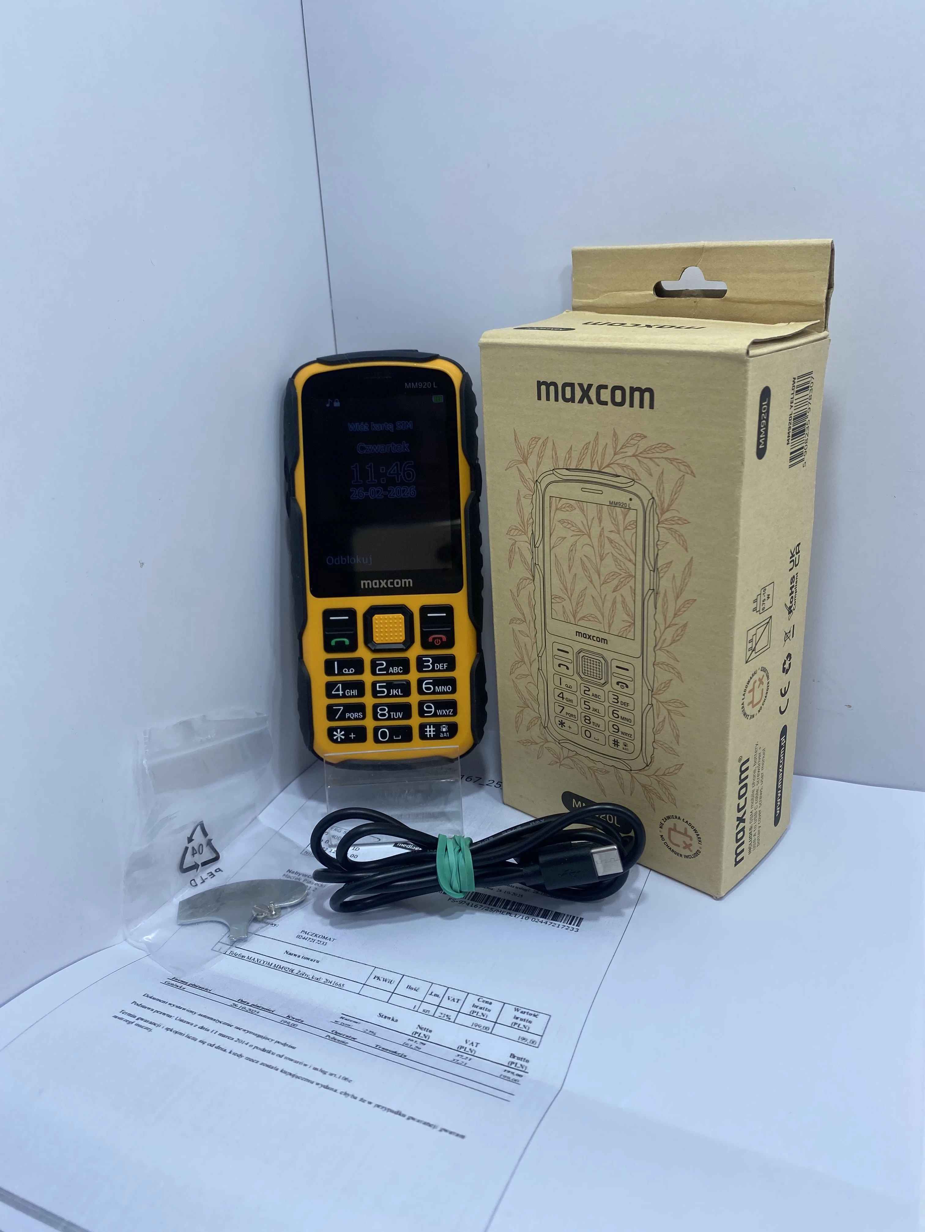 telefon-maxcom-mm920-ip67-pancerny-zoltygwarancja-batalionow-3a-plock