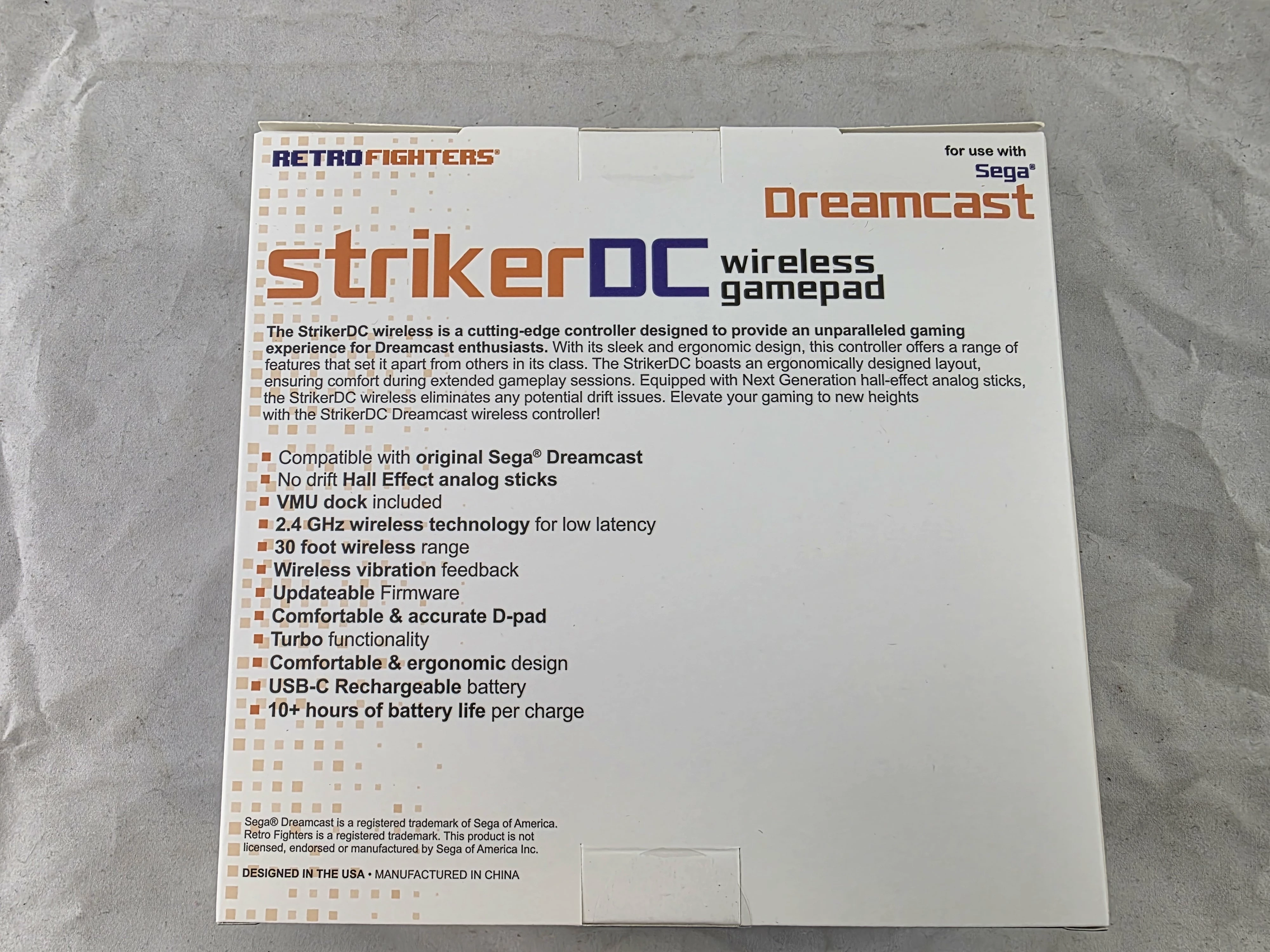 pad-bezprzewodowy-retro-fighters-strikerdc-24g-white-do-sega-dreamcast-stan-11323-2