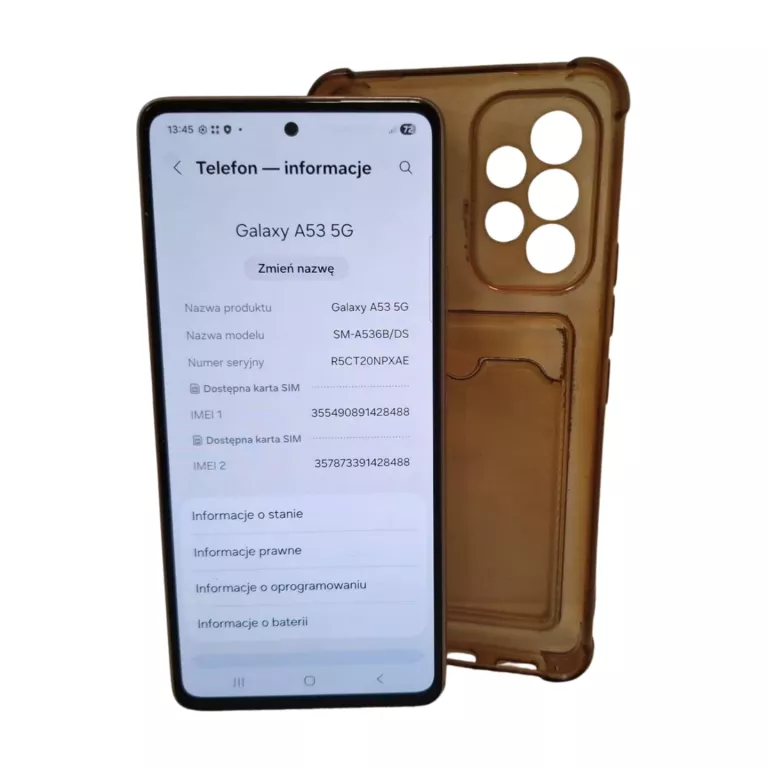 telefon-samsung-a53-6128gb-pomaranczowy-w-etui-pamiec-ram-202865-214117