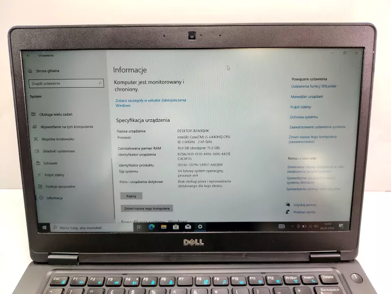 laptop-dell-latitude-5480-intel-core-i5-6440hq-260ghz-16gb-ram-zasilac-pojemnosc-dysku-1024