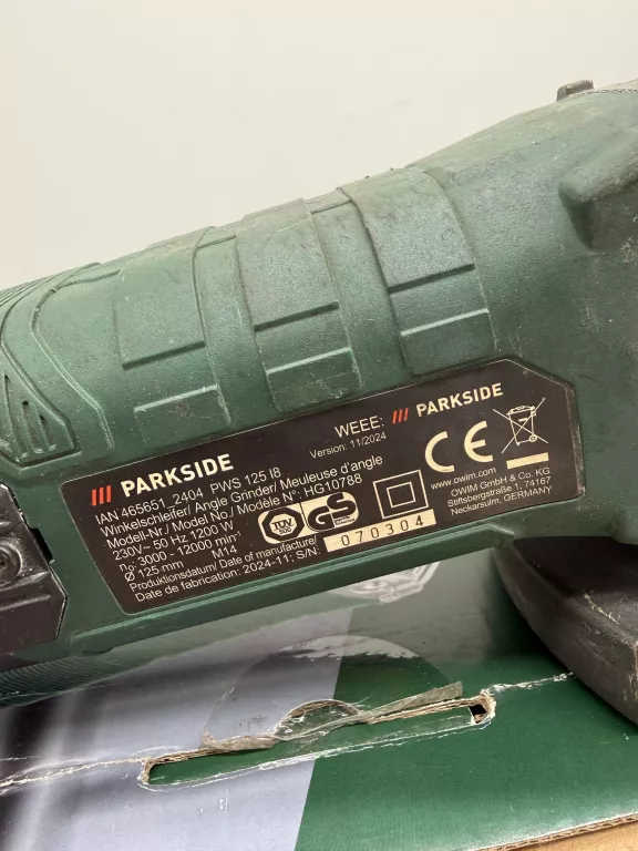 szlifierka-parkside-pws-125-i8-stan-11323-2