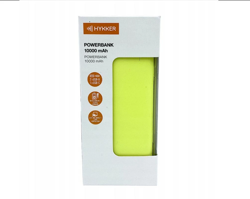 hykker-powerbank-10000mah-2xusb-a-usb-c-zolty-wojska-polskiego-2-nowa-sol