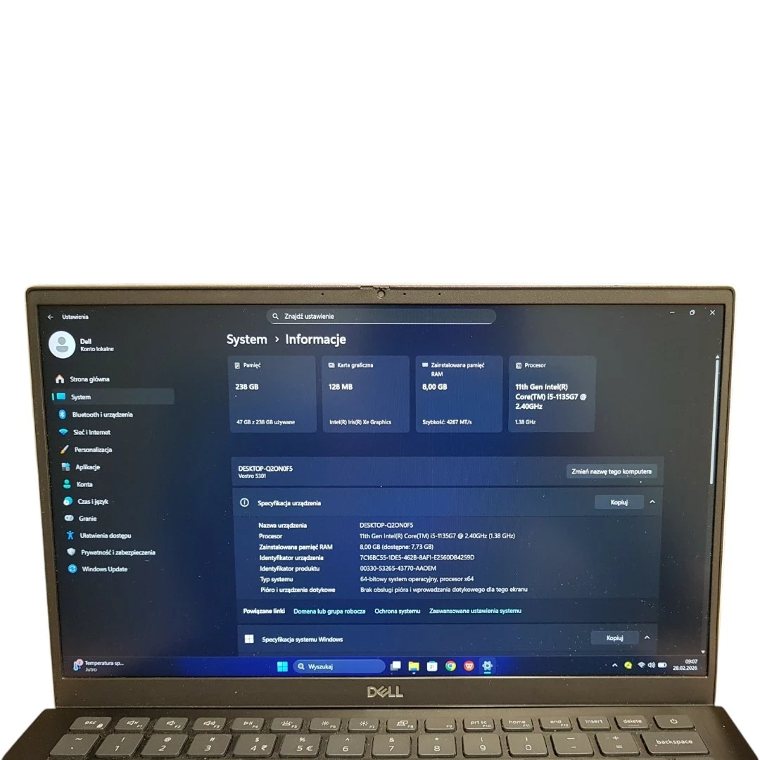 laptop-dell-vostro-5301-i5-1135g7-ram-8gb-ssd-256gb-ean-gtin-5905902058577