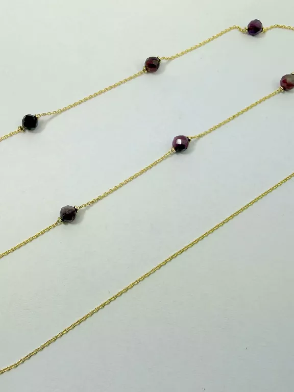 zlota-celebrytka-z-bordowymi-synt-koralikami-p585-45cm-129g-material-15835-2