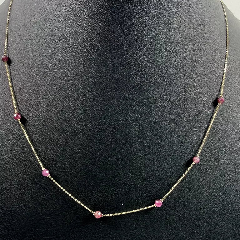 zlota-celebrytka-z-bordowymi-synt-koralikami-p585-45cm-129g-ean-gtin-5905214461454