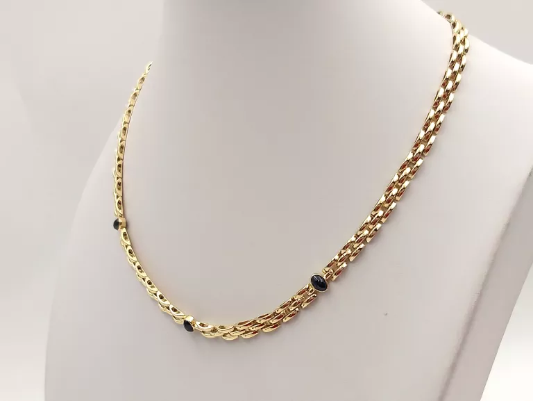 zloty-lancuszek-naszyjnik-z-kamieniami-585-3107g-43-cm-rodzaj-2205-2