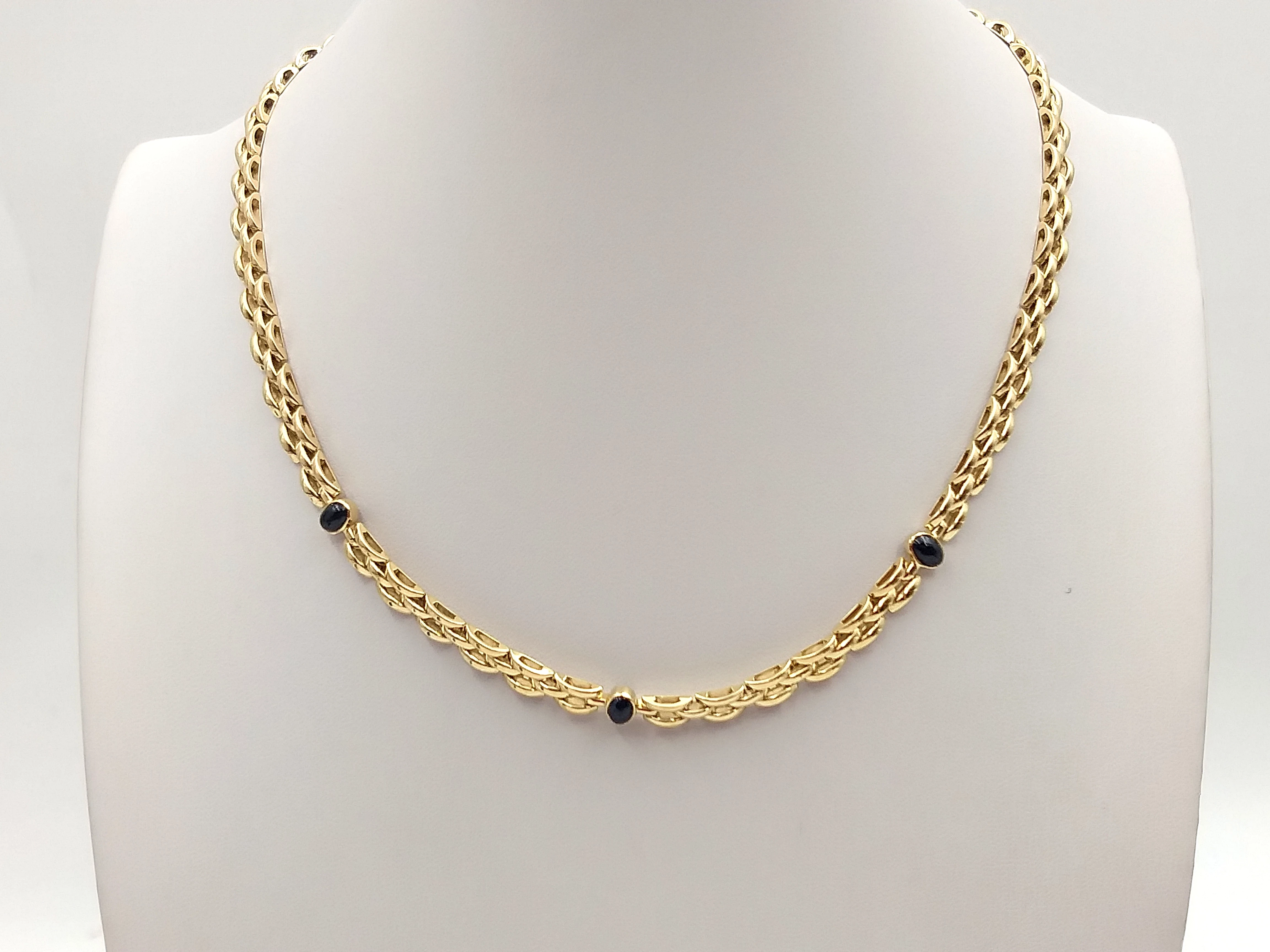 zloty-lancuszek-naszyjnik-z-kamieniami-585-3107g-43-cm-ean-gtin-5901050600873