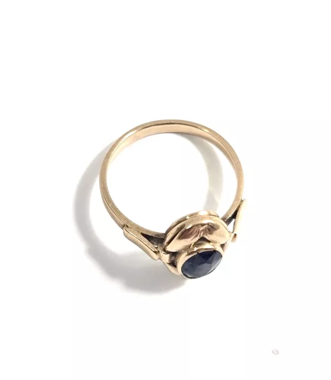 zloty-pierscionek-z-niebieskim-oczkiem-proba-585-rozmiar-13-stan-11323-2