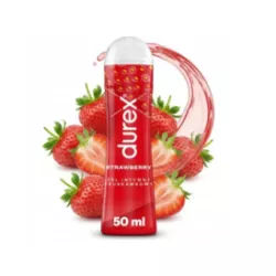 DUREX ŻEL INTYMNY WODNY LUBRYKANT NAWILŻAJĄCY SMAKOWY SŁODKA TRUSKAWKA 50M
