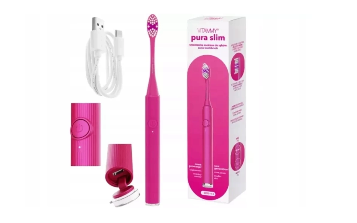 szczoteczka-soniczna-elektryczna-do-zebow-vitammy-pura-rozowa-ultralekka-stan-11323-1