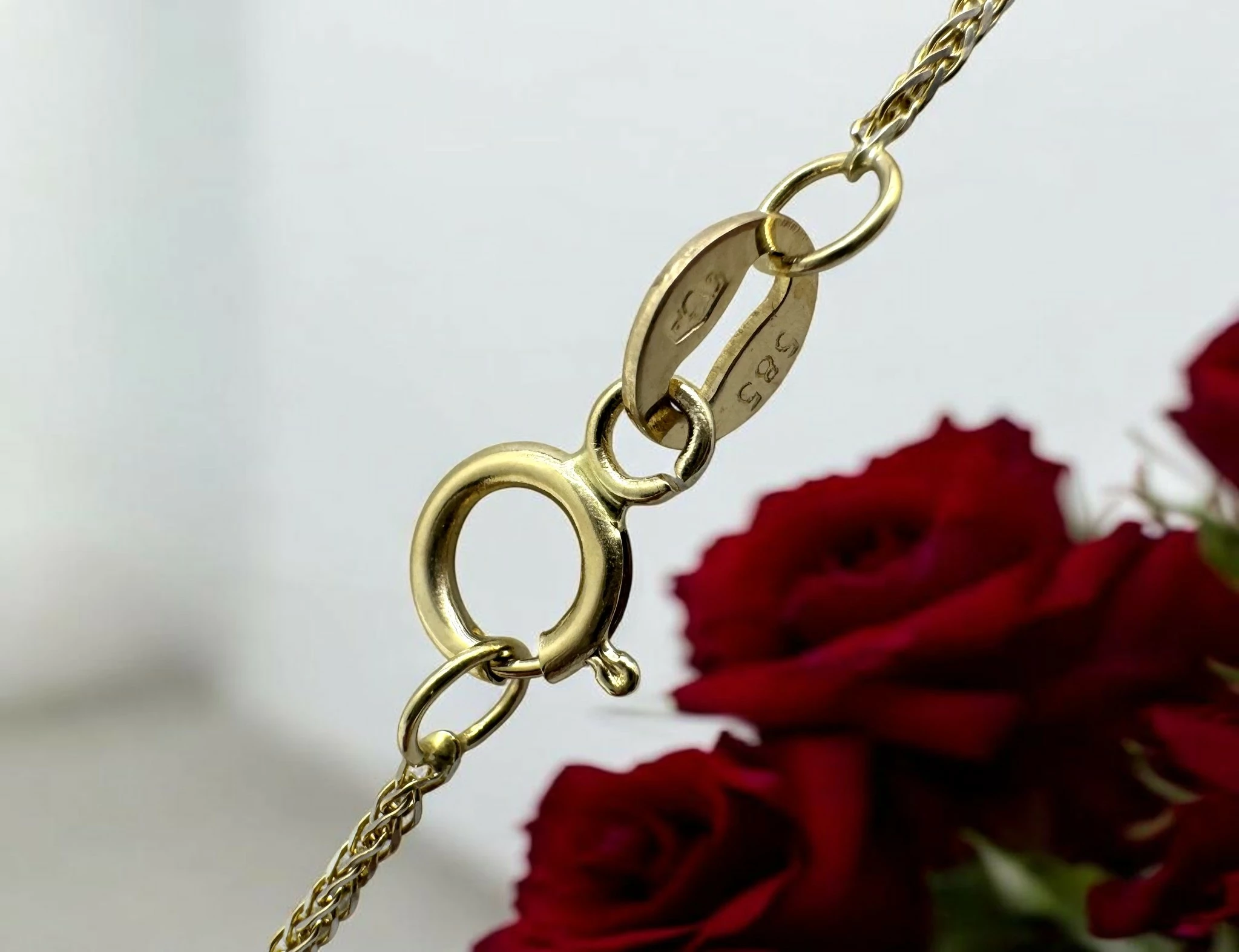 sliczny-zloty-lancuszek-z-zawieszka-serce-585-204g-47cm-splot-2208-9