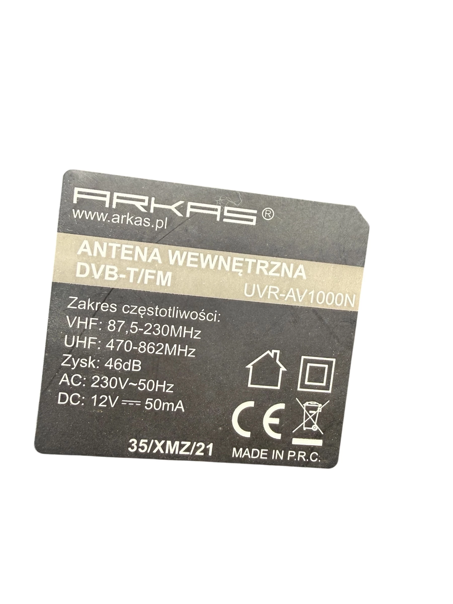 antena-wewnetrzna-arkas-uvr-av1000n-model-uvr-av1000n