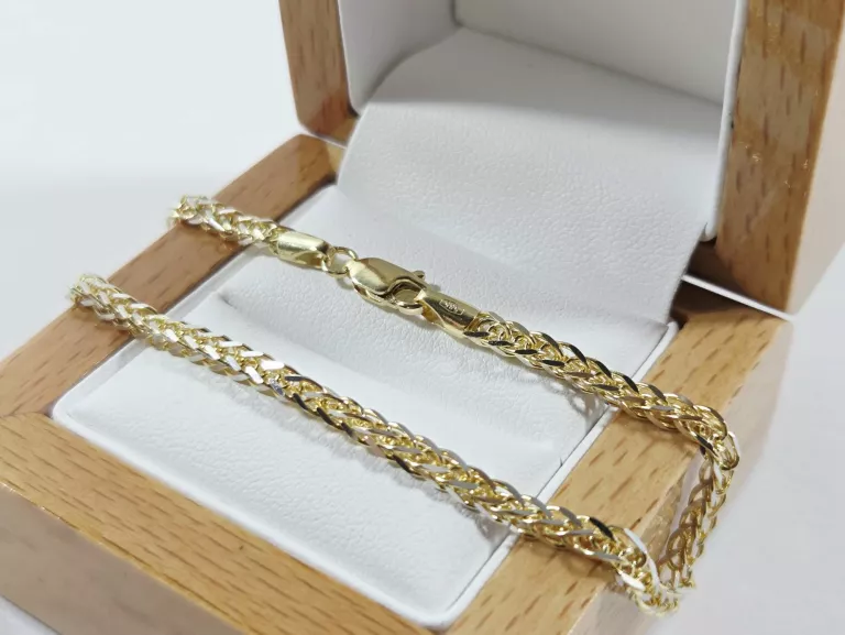 nienoszona-zlota-bransoletka-lisi-ogon-20cm-585-558g-rodzaj-2205-2