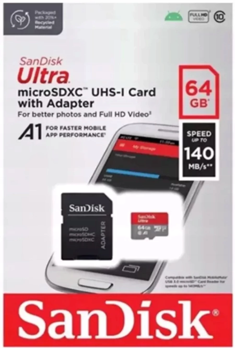 sandisk-karta-ultra-microsdxc-64gb-140mbs-a1-adapter-sd-619659200541-obornicka-59-sj-wroclaw
