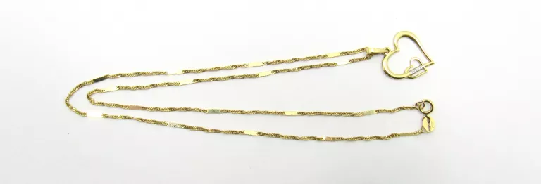 zloty-lancuszek-269-g-pr-585-45-cm-serce-zelazna-67-warszawa