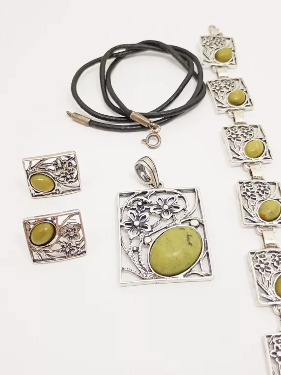 srebrny-komplet-bizuterii-z-zielonymi-kamykami-retro-925-299g-stan-11323-2