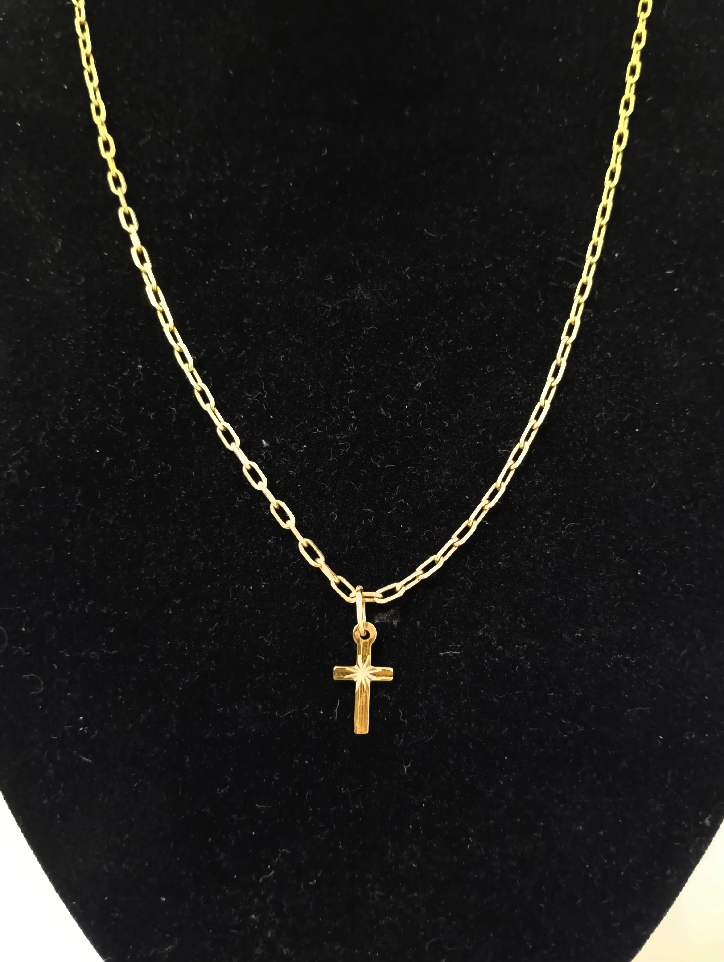 zloty-lancuszek-z-krzyzykiem-585-dlugosc-55cm-stan-11323-2