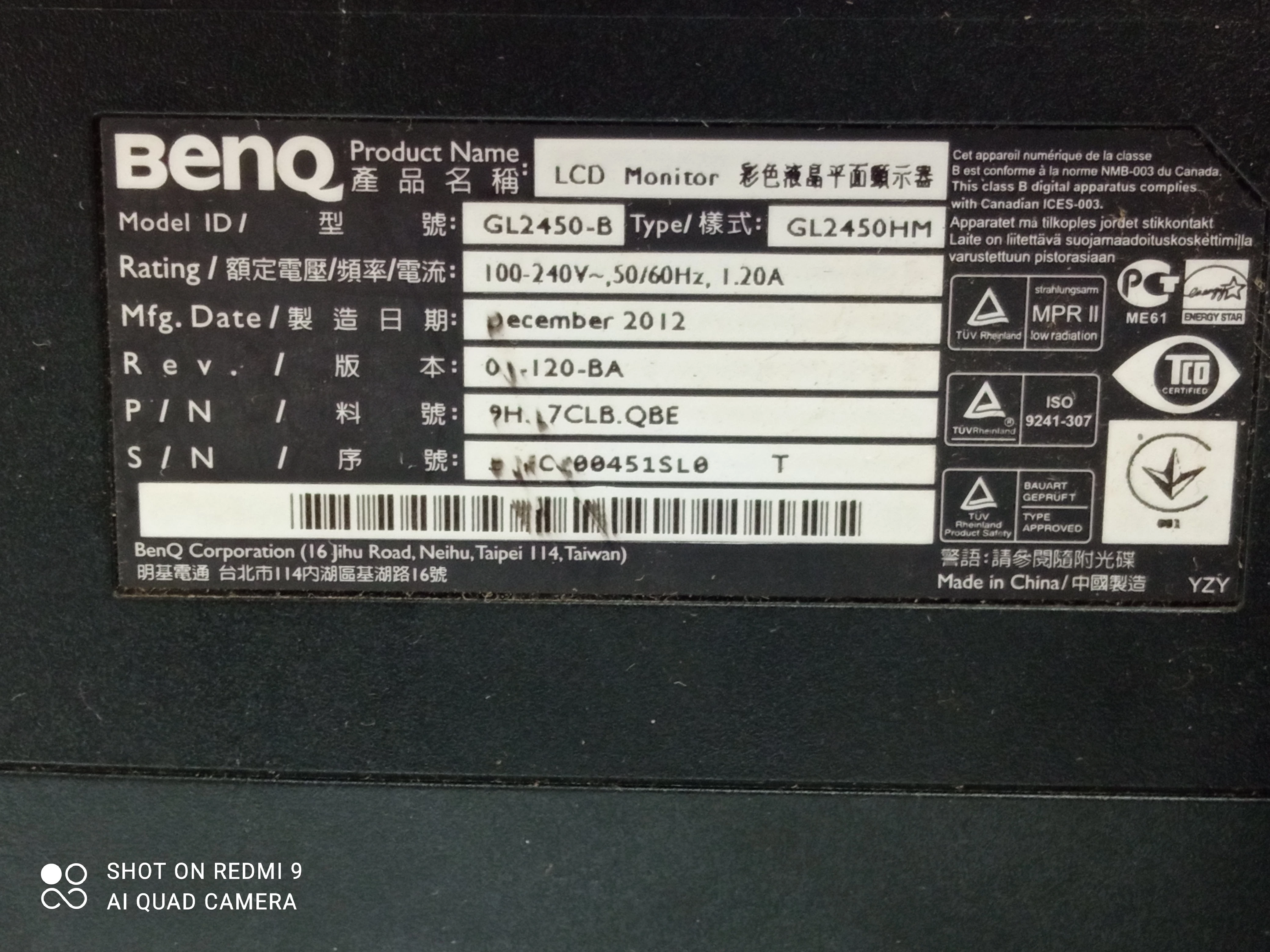 monitor-benq-gl2450-kod-producenta-gl2450hm