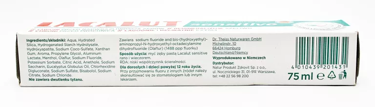 pasta-do-zebow-wrazliwych-lacalut-sensitive-75ml-ean-gtin-4010439201431