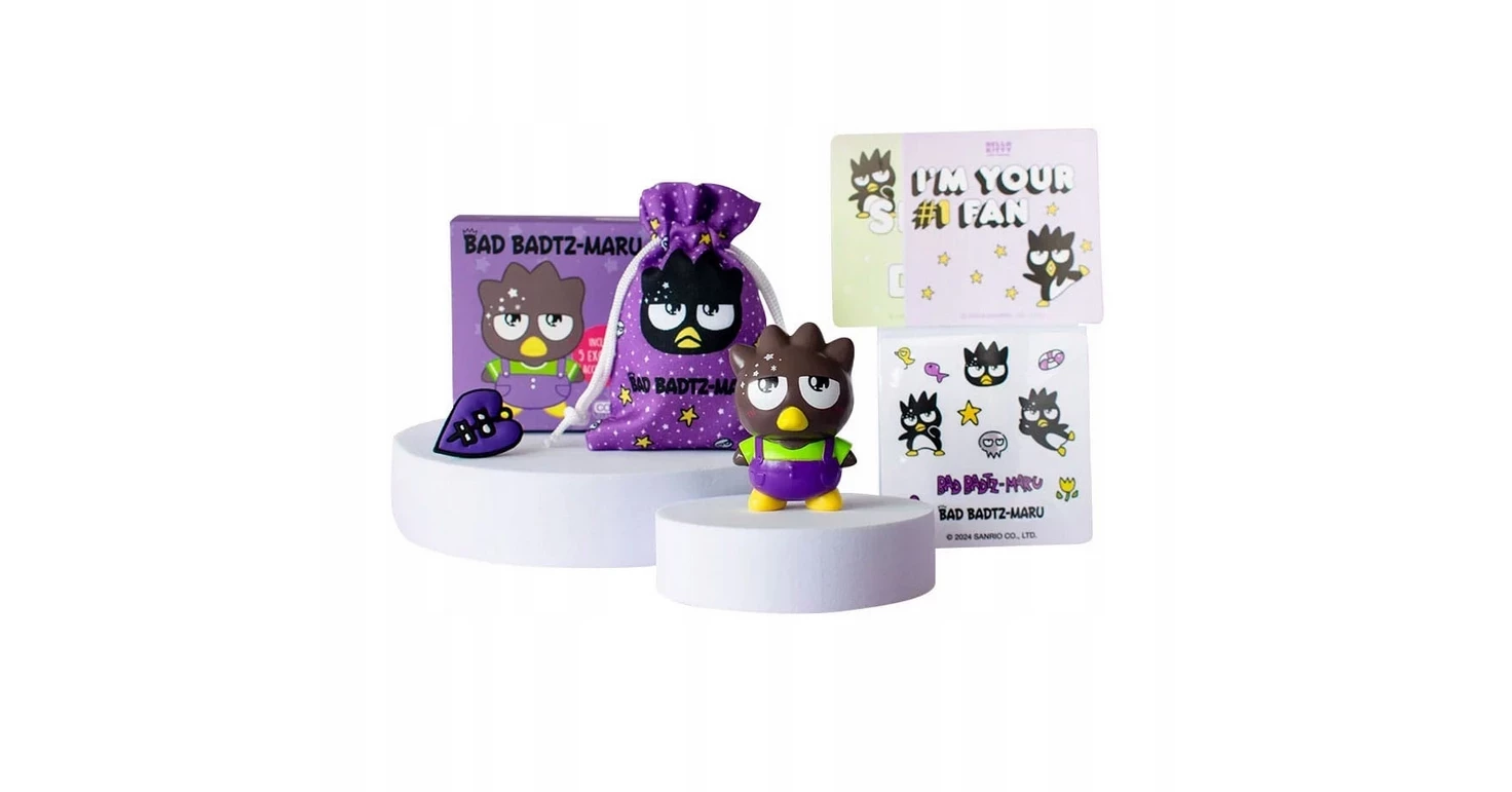 HELLO KITTY AND FRIENDS MINI FIGURKA BAD BADTZ-MARU 6 CM | Figurki ...