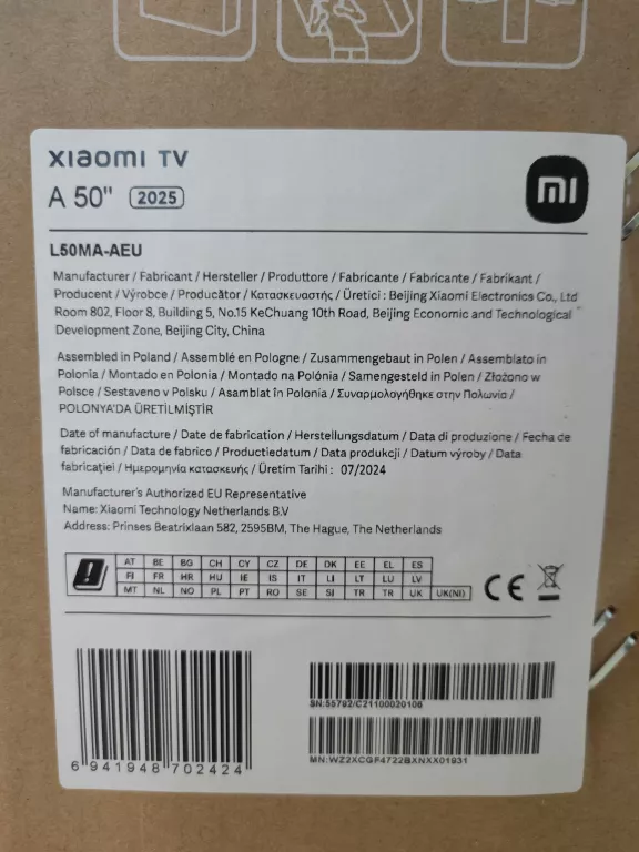 telewizor-xiaomi-tv-a-50-l50ma-aeu-ean-gtin-6941948702424