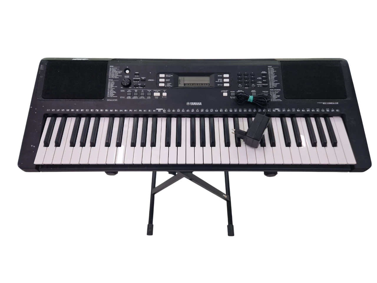 keyboard-yamaha-psr-e363-stojak-stand4me-zasilacz-zasilanie-209202-238306