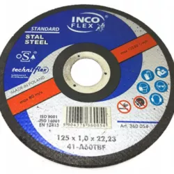 TARCZA DO CIĘCIA STALI 125X1,0 STANDARD A60T BF80 INCOFLEX