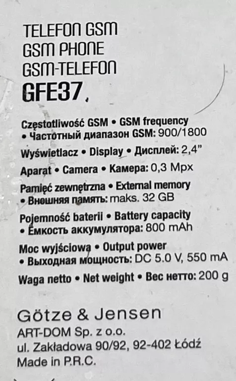 telefon-gotze-jensen-gfe37-kod-producenta-gfe302