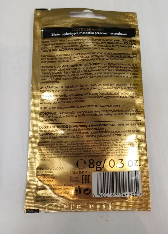bielenda-zlote-ceramidy-maska-silnie-ujedrniajaca-8-g-ean-gtin-5902169046965