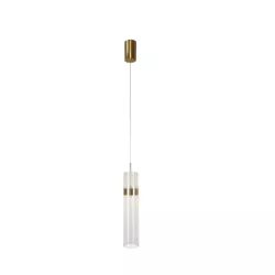 NOWOCZESNA LAMPA WISZĄCA LED AMBIENTE LIGHT PRESTIGE ZŁOTE ELEMENTY