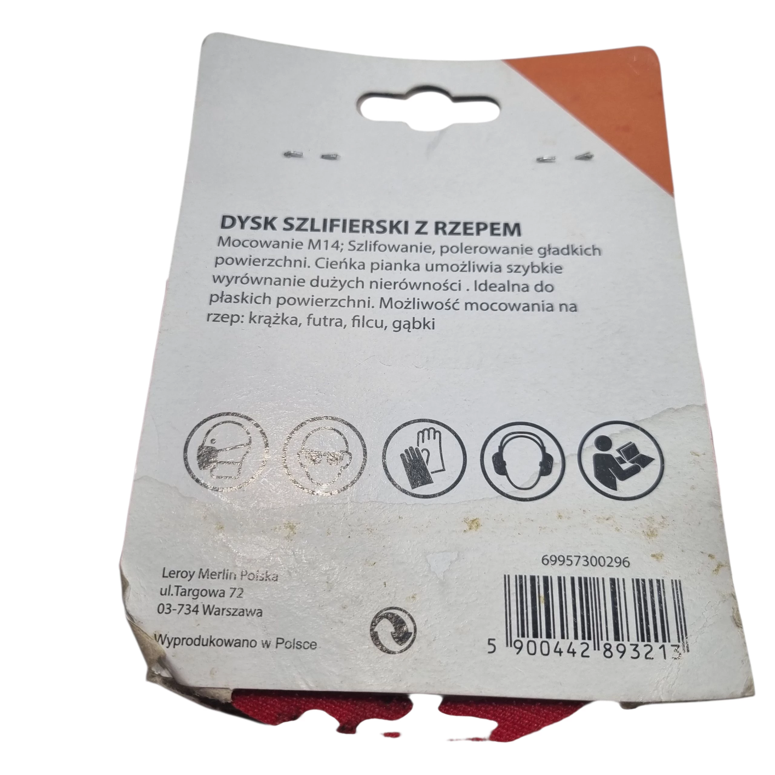 euro-dysk-z-rzepem-125-mm-m14-dexter-krazek-scierny-rzep-125mm-10-sztuk-ean-gtin-5900442893213