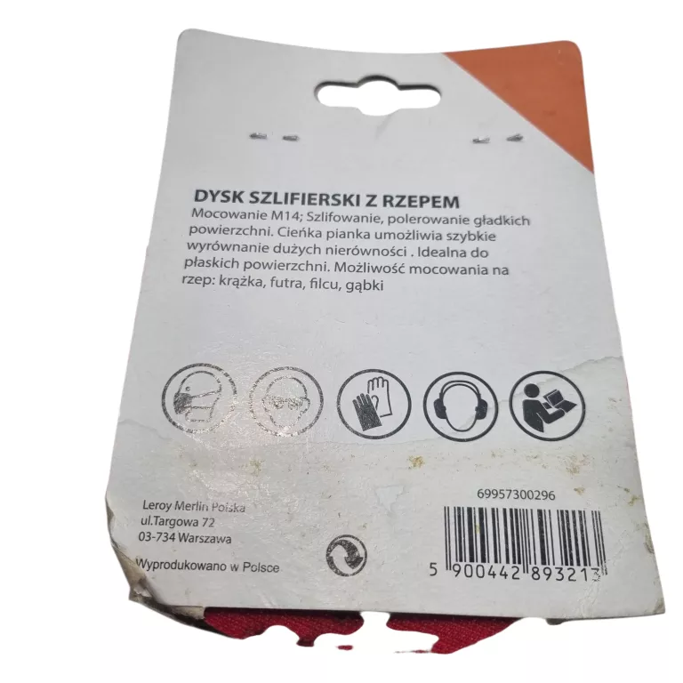 euro-dysk-z-rzepem-125-mm-m14-dexter-krazek-scierny-rzep-125mm-10-sztuk-ean-gtin-5900442893213