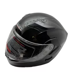 KASK MOTOCYKLOWY JIEKAI Z OSŁONĄ PRZECIWSŁONECZNĄ CZARNY R. M