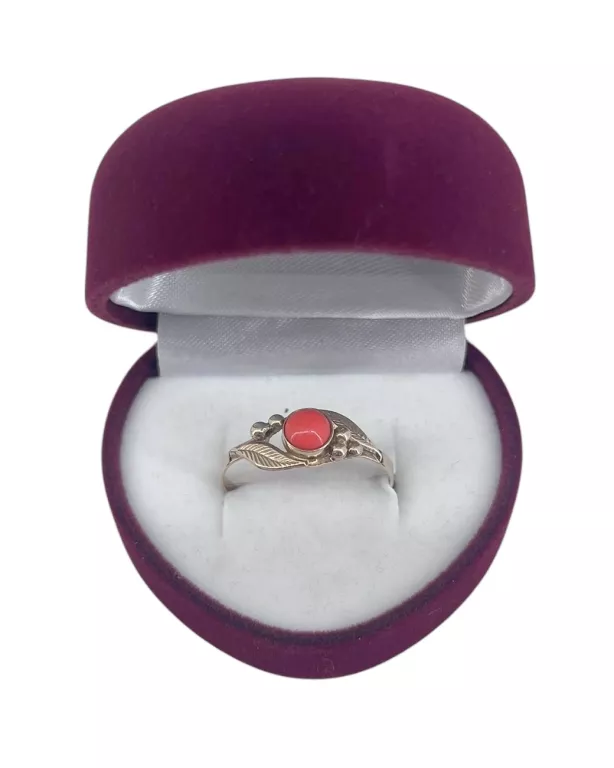 piekny-zloty-pierscionek-z-koralem-585-133g-r18-wp-5e-belchatow-mk